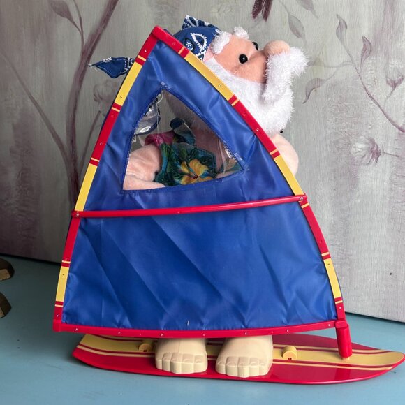 NWT Department 56 Tropical Wind Surfer Santa 14" Christmas Animated Vintage - Picture 5 of 16
